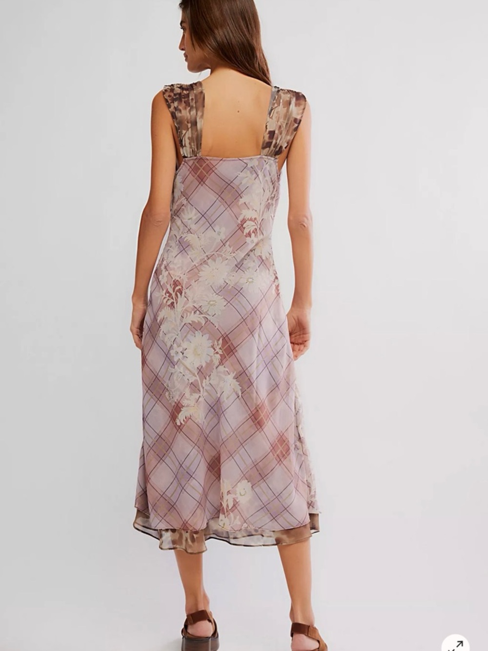 NEW Free People Morning Dew Autumn Combo Midi Dress Size Small - Picture 4 of 12